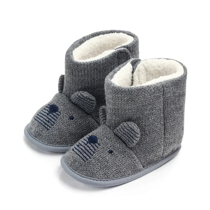 Baby Boys Girls Boots For Newborn Cute Cartoon  Animal Shoes Infant Toddler First Walkers Super Keep Warm Snowfield Boot