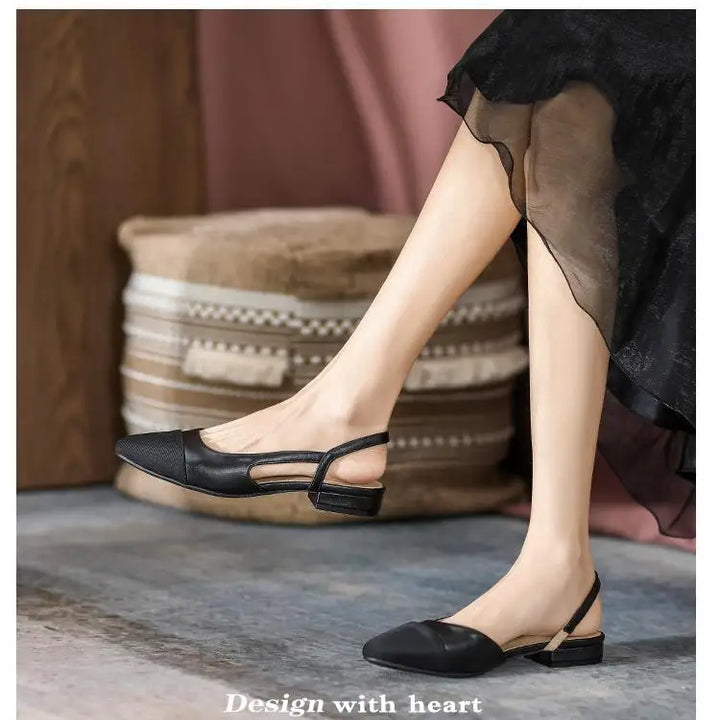 Summer new women's color blocked sandals Women NonSlip slipper Soft soled Leisure flat Comfort Low Heel Femme Thick Bottom Shoes