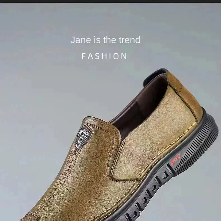 Men's shoes comfortable fashion synthetic leather shoes soft sole soft surface non-slip men's leather shoes
