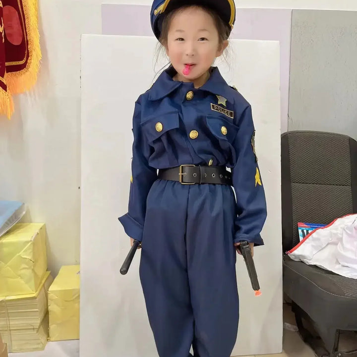 Halloween Kids Police Costumes Cosplay Kids Game Costumes Performance Halloween Costume Prom Party Costumes