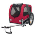 Pet Bicycle Trailer, Steel Pipe Material Waterproof Fabric, Safety Reflective Strip Design Suitable for Traveling with Pets