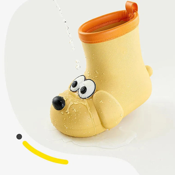 Children's Rain Boots Anti Slip Waterproof Children's Rain Shoes Kids' Baby Boy Girls' Water Shoes Middle Tube