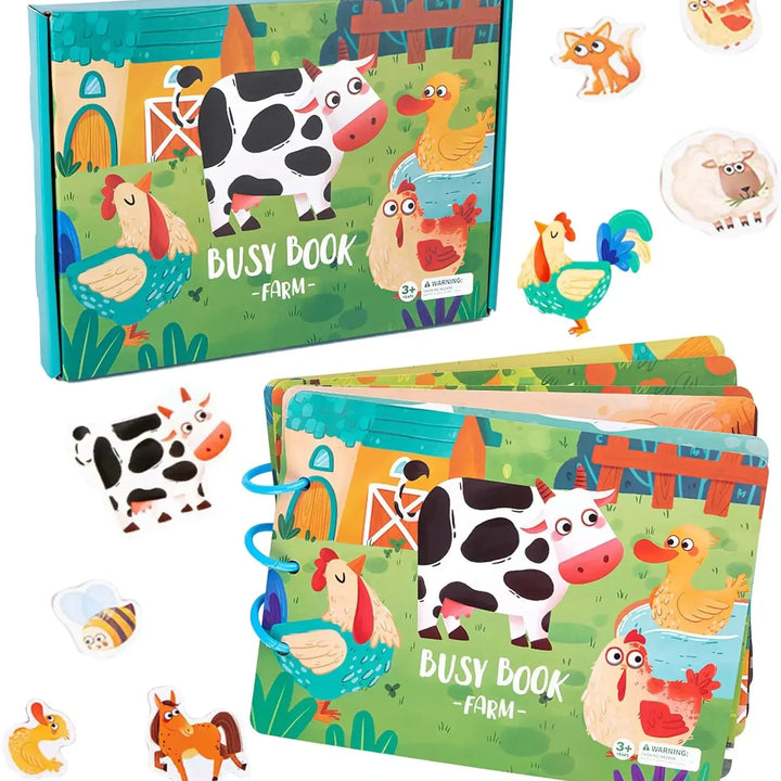 Montessori Busy Book for Kids Sticker Quiet Book Baby Early Educational Toy toddlers Matching Puzzles Game Learning Toys Gifts
