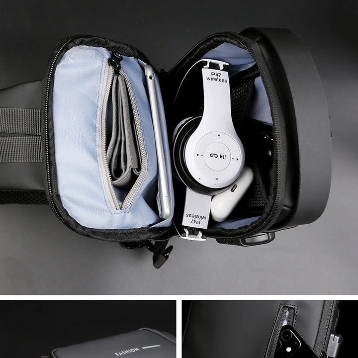 🧳 Style Meets Security
🖤 Men’s Designer Crossbody Chest Bag – Sleek, compact & anti-theft
💼 Made with premium PU leather for a classic, polished look
🔒 Multiple pockets for phone, wallet & essentials
Perfect for daily wear, travel, or on-the-go advent