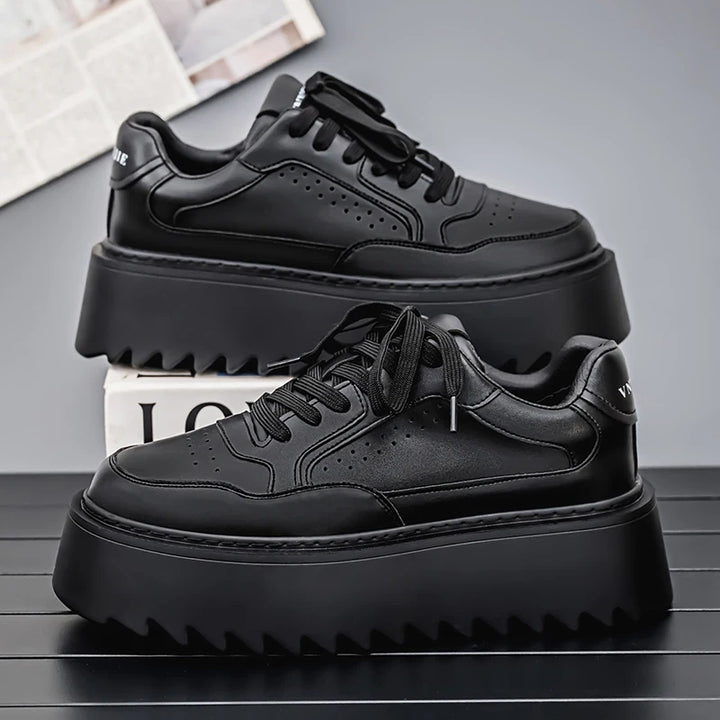 Small White Shoes, Men's New Increase Platform Shoes 2025 Spring Retro Trend Platform Shoes