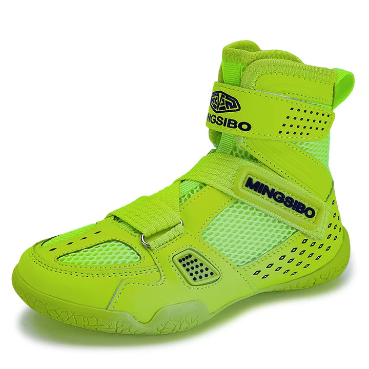High-top  Boxing Shoes Designed For Children wrestling Shoes Breathable and Comfortable Children's Fight Boots30-38