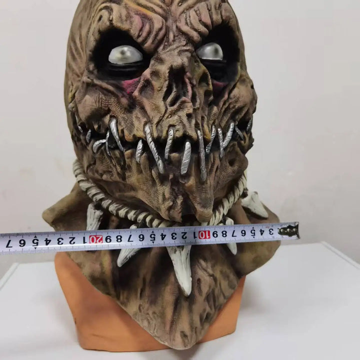 Halloween Cosplay Headgear Halloween Party Big Mouth Nail Horror Mask Latex Ghost Day Soft Simulated Headset Dress Up Props
