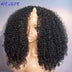 200 Density Kinky Curly V-Part Wig Human Hair No Leave Out Upgrade Deep Wave Curly V Shape Wig No Glue Clip In Half Wigs on Sale
