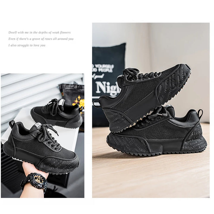 Men's Shoes - 2025 Summer New Style Anti-slip and Wear-resistant Sports Shoes with Breathable Mesh Surface and Casual Style