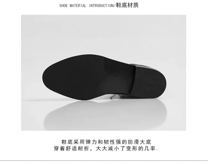Boots Women's 2023 New Autumn Shoes Single Boots British Style Mid Barrel Slim Boots Children's Black Motorcycle Boots