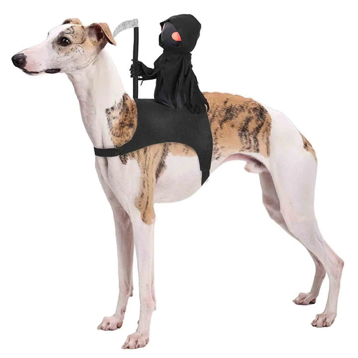 Halloween Pet Transformation Costumes For Dogs & Cats,Holiday Weird Vests Dark Scythe Knight Harvest Transformation Costumes