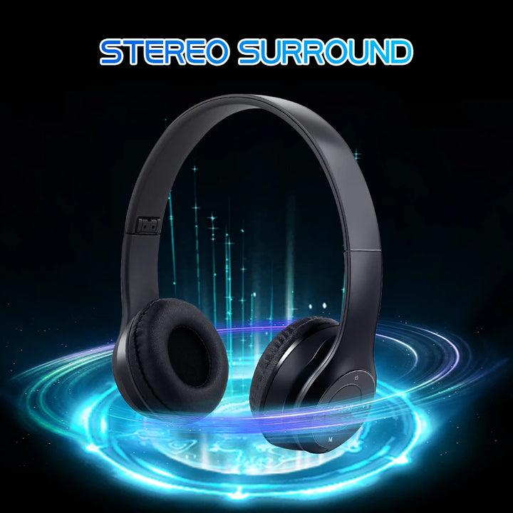 Bluetooth 5.0 Headsets Wireless Headphones 3.5MM Wired Earphones Support TF Card Foldable Noise Reduction For iPhone Xiaomi