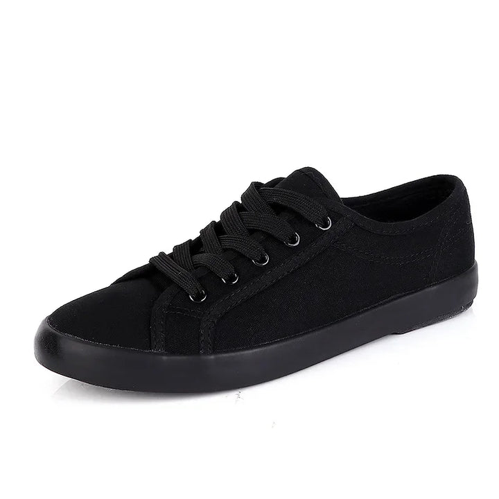 Unisex White Canvas Sneakers 👟
Classic, comfy, and versatile. These lace-up vulcanized shoes are perfect for students and everyday wear. Great fit for both men and women!