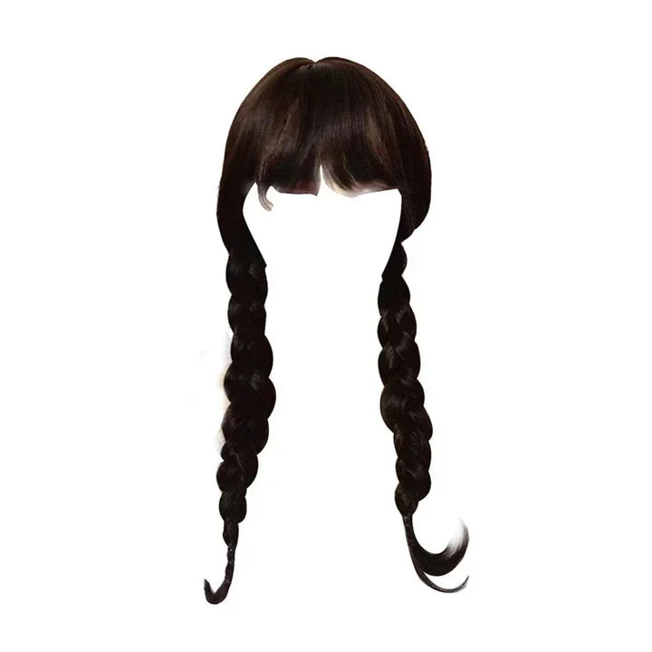 Halloween Carnival Girls Costume Cute Doll Collar Kids Black Gothic Dress Girls Prom Gown Party Wednesday Addams Cosplay Outfits