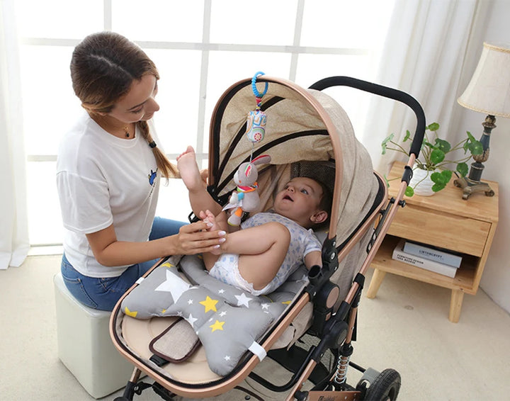 Baby Hanging Rattles Soft Sensory Learning Toy Plush Animals Stroller Infant Car Bed Crib Travel Activity for Babies Toddlers