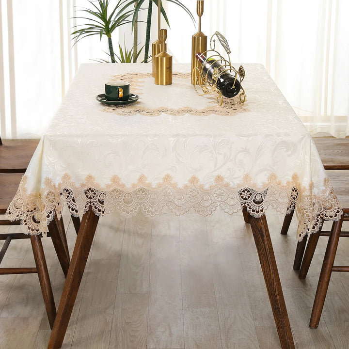 Elegance for Every Occasion
This white floral lace embroidered tablecloth adds a touch of sophistication to any setting. Waterproof, versatile, and perfect for dining tables, weddings, or home décor. ✨🍽️