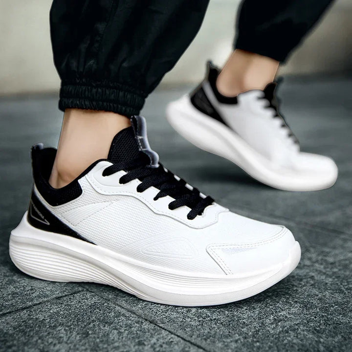 Outdoor Trendy Walking Shoes for Men Sneaker Man Leather High-quality Casual Breathable Flat Non-slip Tennis Shoes