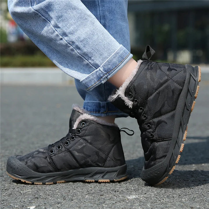 Waterproof Winter Children Snow Boots Warm Outdoor Shoes Boy Girl Short Boots Fashion Comfortable Non-Slip Sneakers Kids Boots