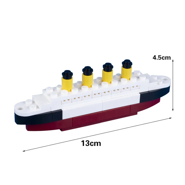 City Movie Titanic Ship Boat Toys for Children Model Building Blocks Kids Toys for Children Gifts Parts Kit Citys Titanics