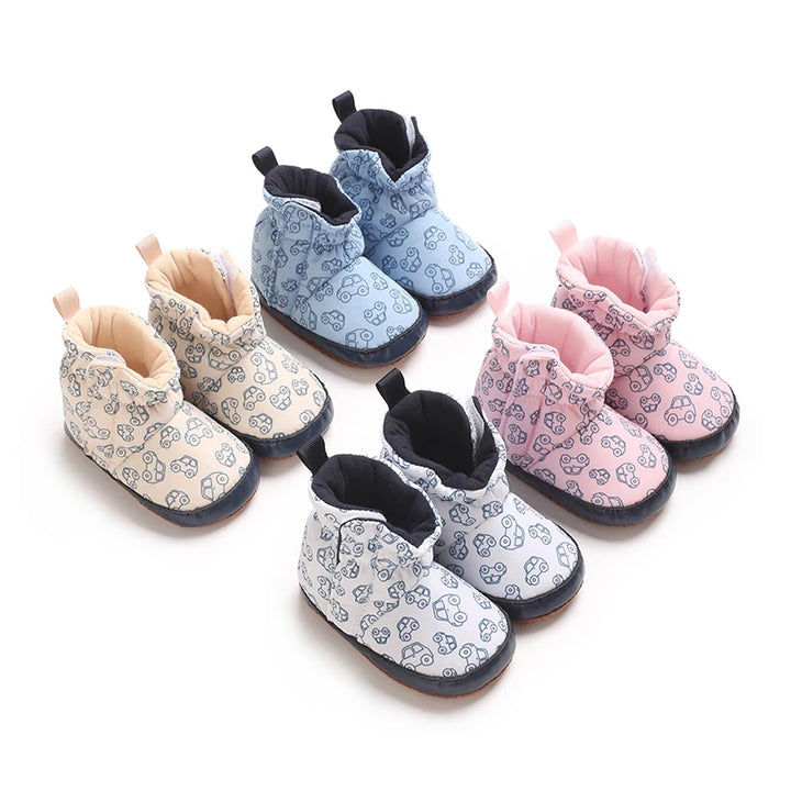Baby Boots Cartoon Cute High Quality Soft Cotton 0-18M Newborns' Pre Step Shoes Suitable for Spring and Autumn Fashion