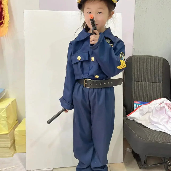 Halloween Kids Police Costumes Cosplay Kids Game Costumes Performance Halloween Costume Prom Party Costumes