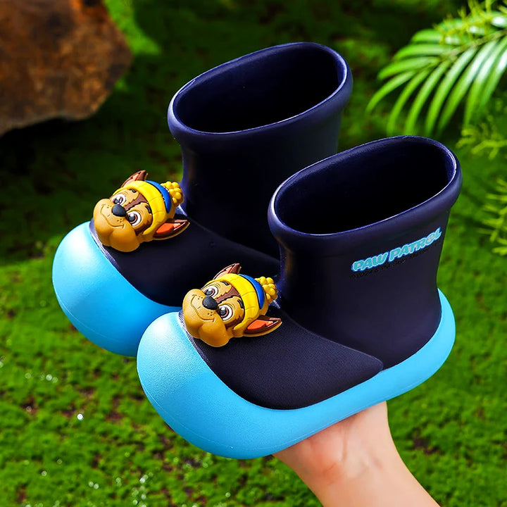 Paw Patrol Kids' Rain Boots For Boys Girls Toddler Lightweight Anti Slip Baby Water Shoes Kindergarten Cute Waterproof Footwear