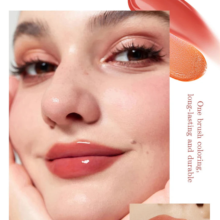 MAGIC CASA 6pcs/set Small bottle Hydrating Jelly Lip Oil long-lasting Moisturizing  smooth shimmering Lip Hydrating Liquid