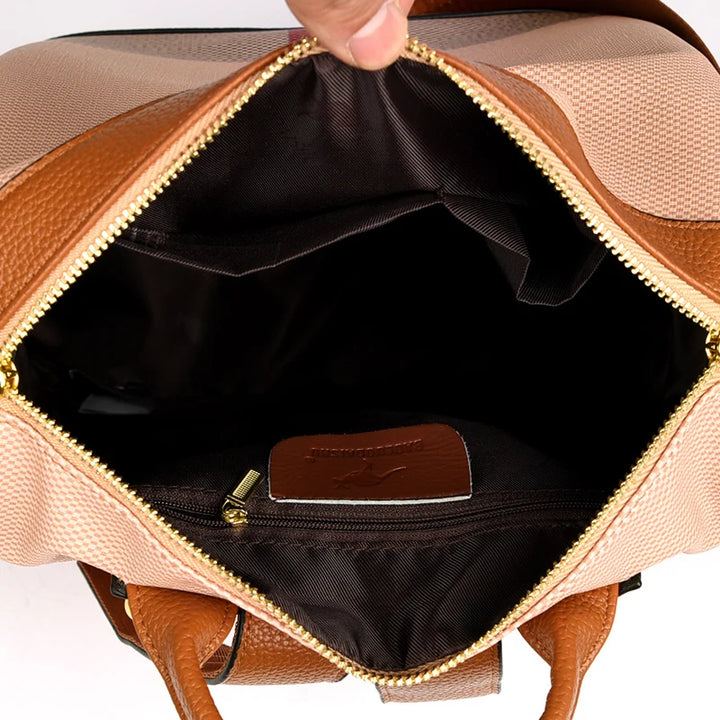 LONOOLISA Multi-functional Women's Backpacks Luxury Designer Rucksack High Quality Travel School Shoulder Bag Casual Sac A Dos