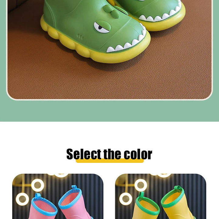 Rain Boots Kids Boy Waterproof Light and Handy Toddler Water Shoes for Girls Children Rain Boots