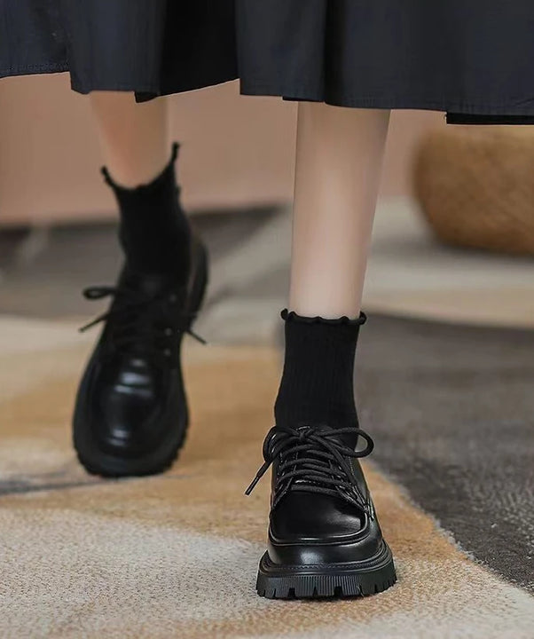 Women's Shoes With Straps Office Platform Medium Heels Ladies Pumps Loafers Lastest Casual Footwear On Sale Social Premium