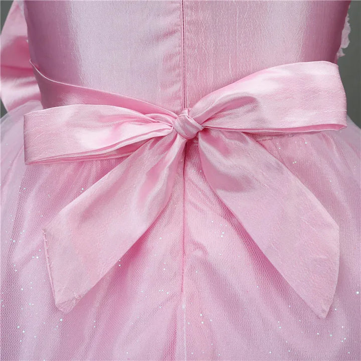 Flower sequins princess dress for little girls Summer 2025 Christmas festive tuxedo dress-tutus clothes for children dress