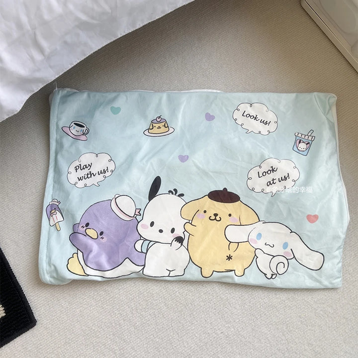 Sanrio Pochacco Pillowcase 🐾
Kawaii up your space with this adorable Japanese-style pillow cover! Perfect for beds, sofas, or gifts. Soft, stylish, and oh-so-cute — just the pillowcase, no insert.