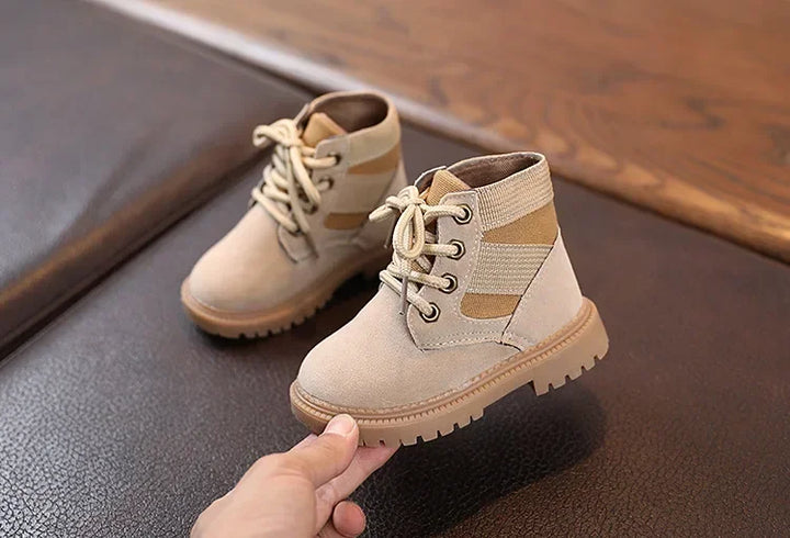 Child Fashion Short Boots Winter Boys Outdoor Sneakers Soft Non-slip Girls Warm Shoes Toddler Kids Sport Running Snow Bootie