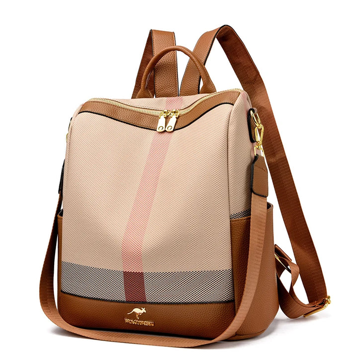 LONOOLISA Multi-functional Women's Backpacks Luxury Designer Rucksack High Quality Travel School Shoulder Bag Casual Sac A Dos