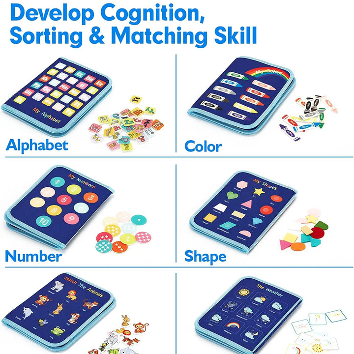Montessori Toys Busy Board Sensory Activity Developing Board for Motor Skills,Learning Board for Toddlers  Christmas Gift