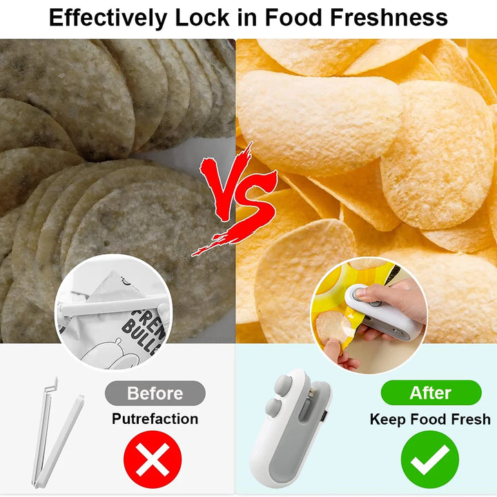 Seal in Freshness in Seconds!
🔥 Mini Handheld Heat Sealer – Reseal plastic bags with ease!