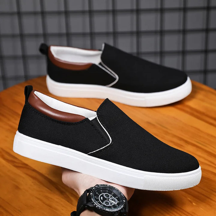 New Casual  Sneaker Canvas Boys Fashion Slip-on Vulcanized Flat