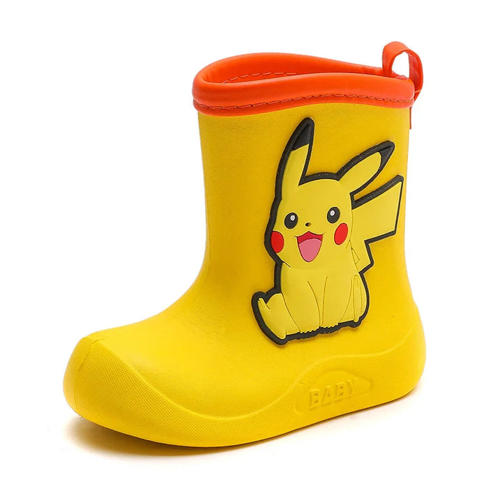 Pokemon Pikachu Pink Rubber Boots for Kids Waterproof Shoes Infant Rain Boots Girls Child Rain Boot Kid Baby Kids' Rainboots Boy