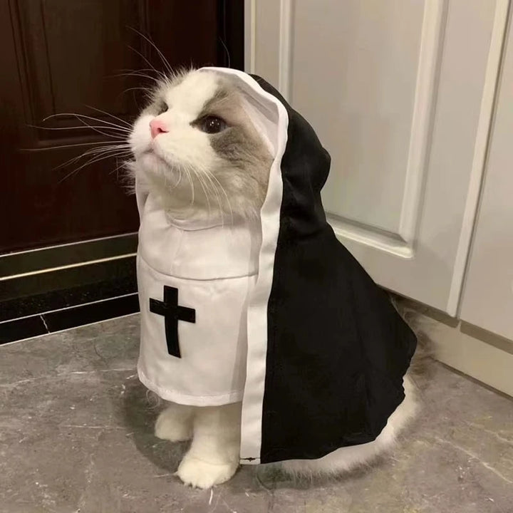 Halloween Cat Costumes Cats Dogs Cross-dressing Funny Cos Small And Medium-sized Pet Photo Props Cat Funny Costumes Accessory