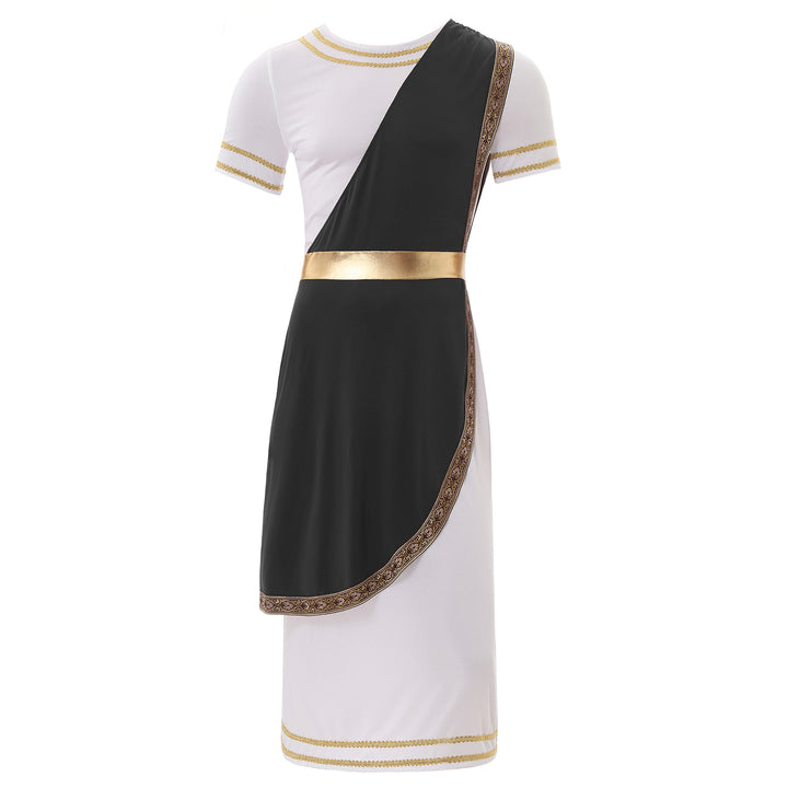 Halloween Men Ancient Greek Roman Toga Adults Retro Gold Cosplay Costume Long Robe Carnival Theme Party Fancy Dress Outfits