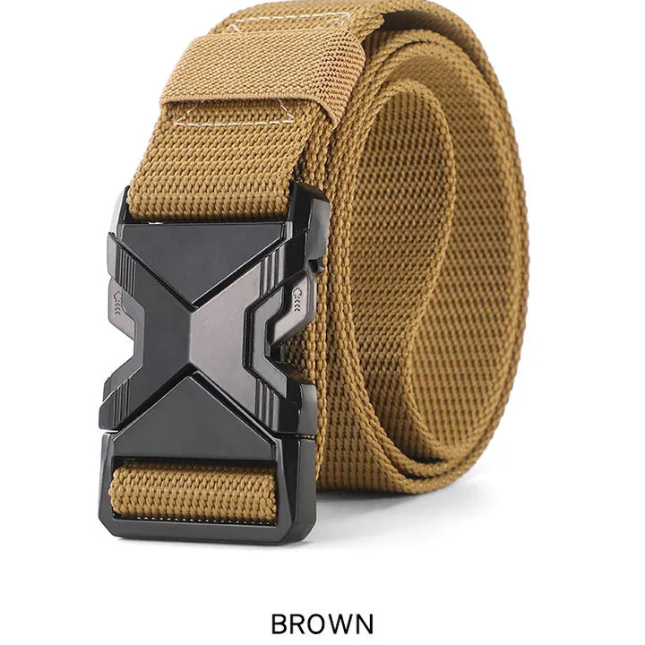 New Quick Release Pluggable Buckle Sports Belt Breathable Men Belts For Men Pants Belt