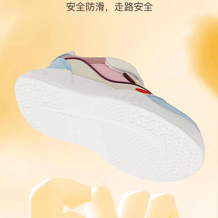 Kids Spring Sneakers Girls School Casual Shoes Outdoor Breathable Running Shoes Light Soft Tenis Pink Non-slip Children Shoes