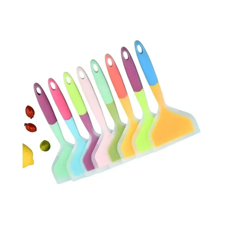 1 Piece Random Color Silicone Kitchen Utensil Cooking Utensil Spatula Beef Meat Egg Kitchen Scraper Pizza Cooking Spatula