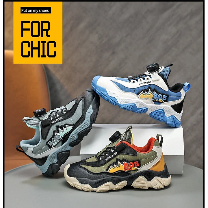 Original Knob Designer Sneakers Kids Trainers Platform Casual Sports Shoes For Boys Comfortable Breathable Children's Sneakers