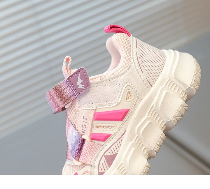 Kids Casual Sneakers for Boys Girls 2025 Autumn New Toddler Colorblock Versatile Sneakers Breathable Soft Sole School Footwear