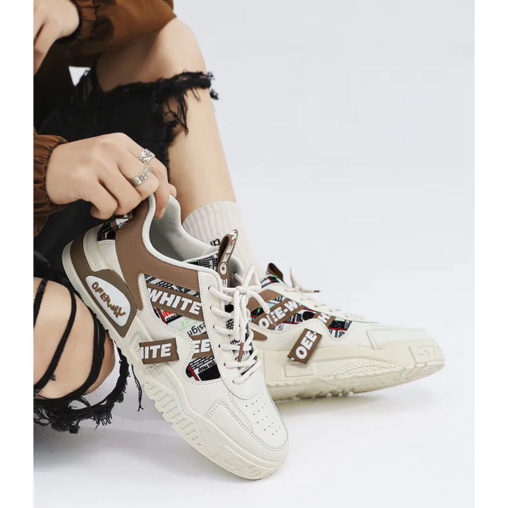 2025 new men's shoes for spring, breathable, niche, trendy, versatile, casual board shoes, height increasing sports shoes