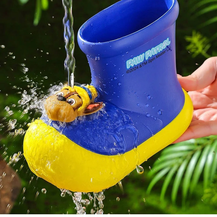 Paw Patrol Kids' Rain Boots For Boys Girls Toddler Lightweight Anti Slip Baby Water Shoes Kindergarten Cute Waterproof Footwear