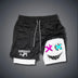 Men's breathable double layered shorts quick drying sports shorts for training running straight legs summer trends and novelty