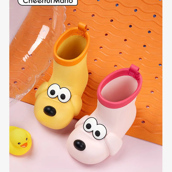 Children's Rain Boots Anti Slip Waterproof Children's Rain Shoes Kids' Baby Boy Girls' Water Shoes Middle Tube