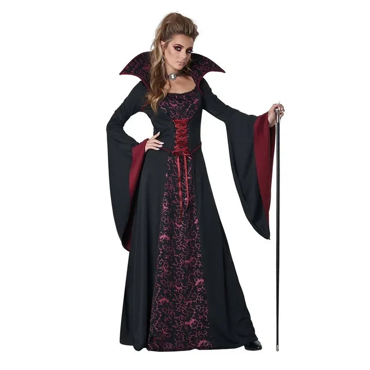 Halloween cosplay vampire queen makeup ball stage party cosplay costume magic witch costume Halloween women's clothing